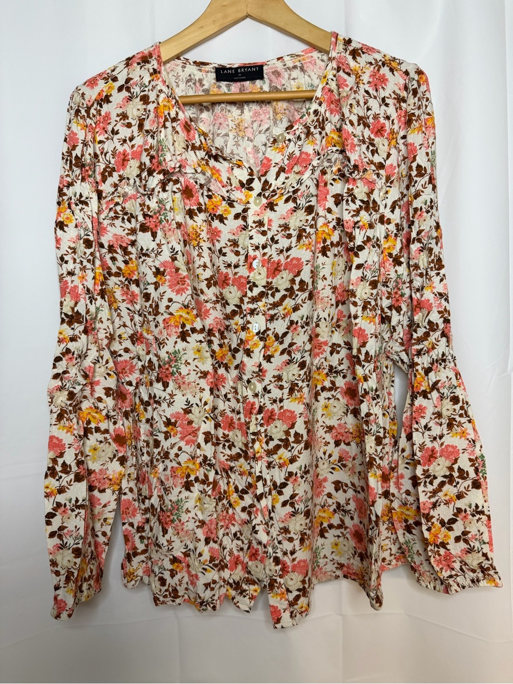 Lane Bryant long sleeve button down shirt women’s plus size 20